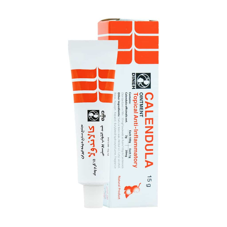 پماد سوختگی کودک کالاندولا calendula دینه