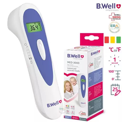 تب سنج کودک دیجیتال بی ول مدل MED-3000 سه کاره