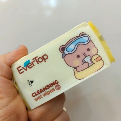 دستمال مرطوب مینی 8 عددی فانتزی اقتصادی برند EverTop