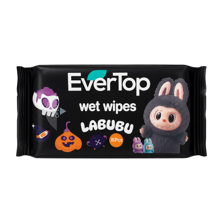 دستمال مرطوب مینی 8 عددی فانتزی اقتصادی برند EverTop