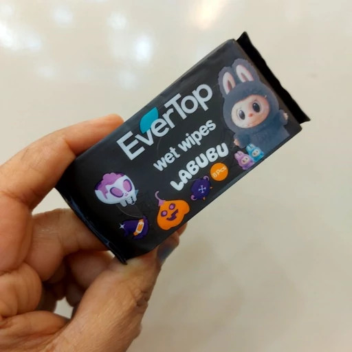 دستمال مرطوب مینی 8 عددی فانتزی اقتصادی برند EverTop
