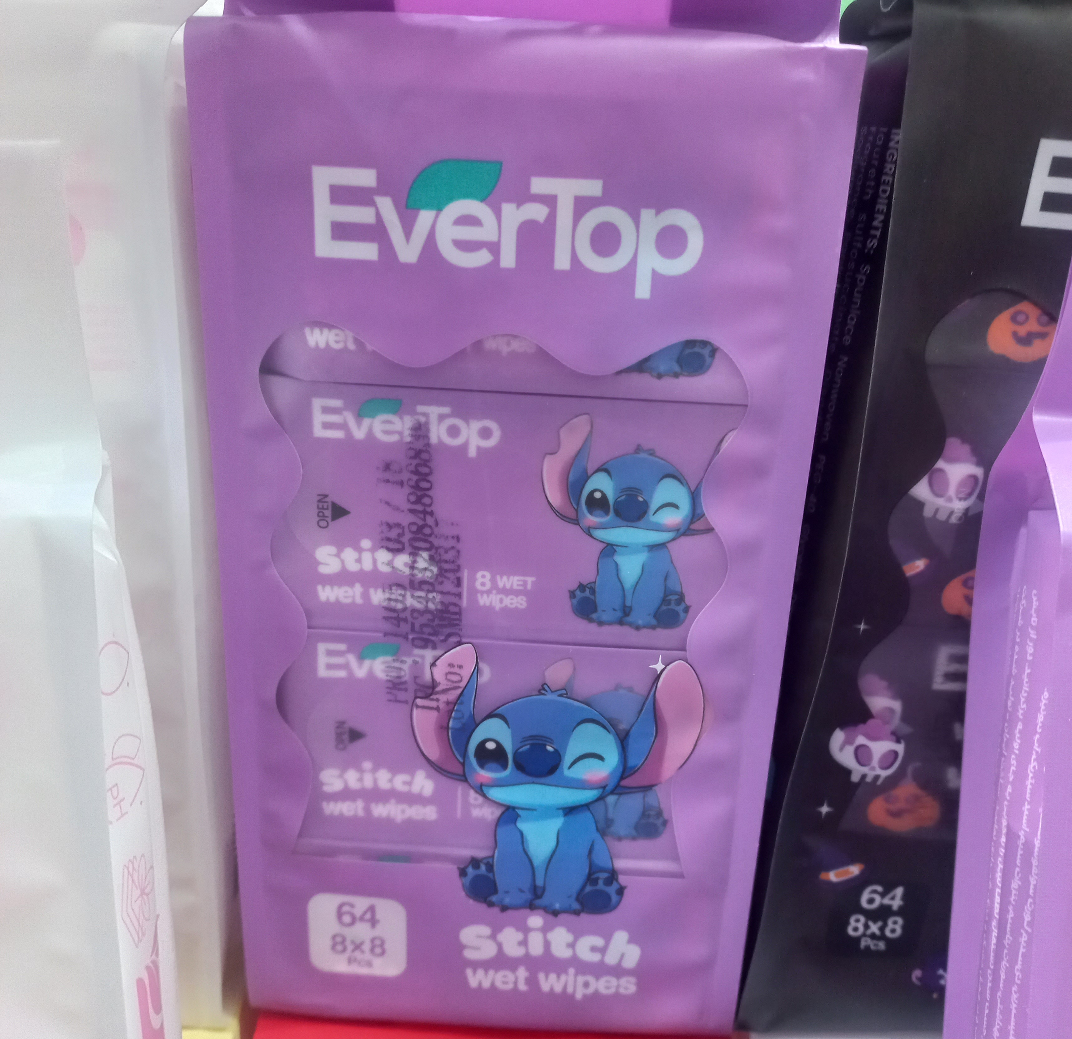 دستمال مرطوب مینی 8 عددی فانتزی اقتصادی برند EverTop