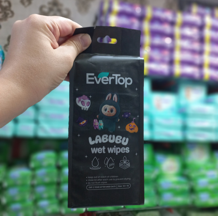 دستمال مرطوب مینی 8 عددی فانتزی اقتصادی برند EverTop