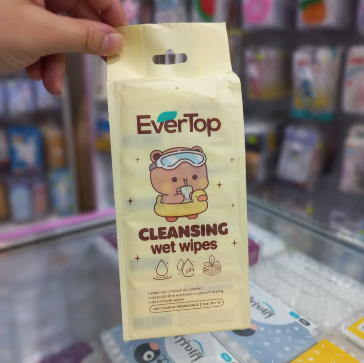 دستمال مرطوب مینی 8 عددی فانتزی اقتصادی برند EverTop