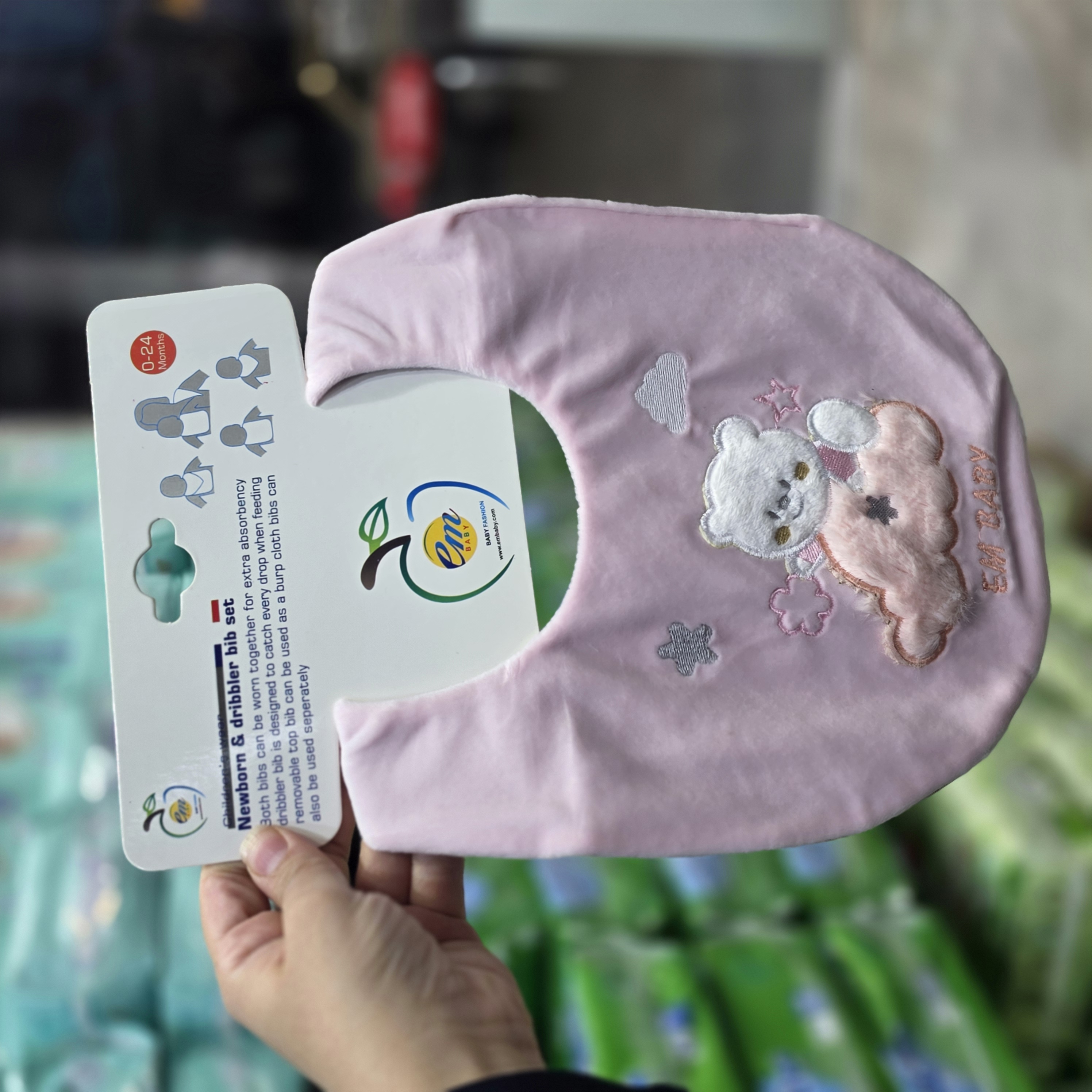 ست پیشبند فانتزی نوزاد مخمل برند em 🐇