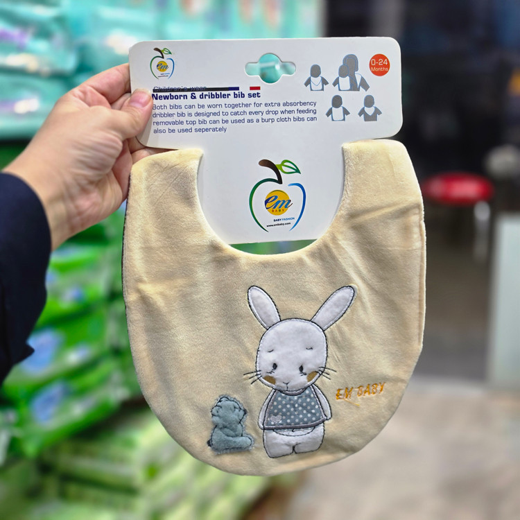 ست پیشبند فانتزی نوزاد مخمل برند em 🐇