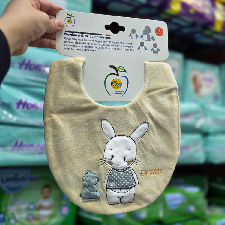 ست پیشبند فانتزی نوزاد مخمل برند em 🐇